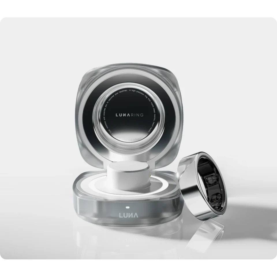 Luna Ring 2.0 in Stardust Silver finish